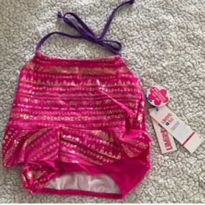 Limited Too 2 PC Swimwear Girls Pink NWT Tankini